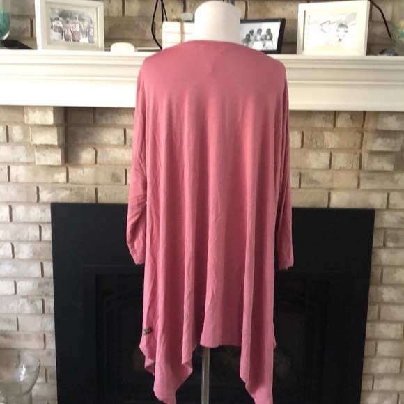 Matilda Jane Rose Pink Sharkbite Dolman Sleeves Tunic size Medium Pink Power BC - Picture 5 of 10